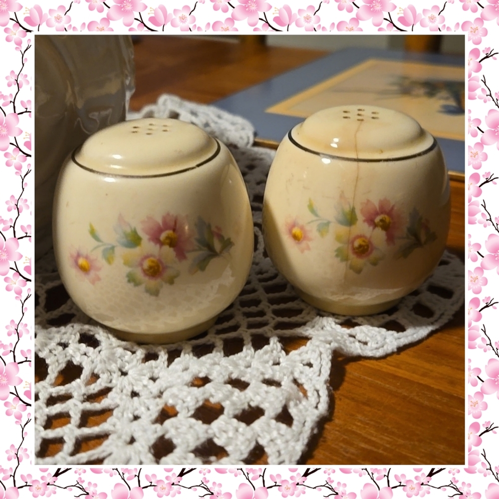 Vintage salt and pepper shakers
